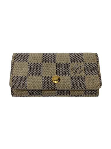【中古】LOUIS VUITTON◆ミュルティクレ4/ダミエ・アズール/キーケース/WHT/PVC/WHT/レディース//【服飾雑貨他】 【中古】LOUIS VUITTON◆ミュルティクレ4/ダミエ・アズール/キーケース/WHT/PVC/WHT/レディース//【服飾雑貨他】