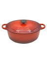 【中古】LE CREUSET◆鍋/RED/4.7L/【キッチン用品】