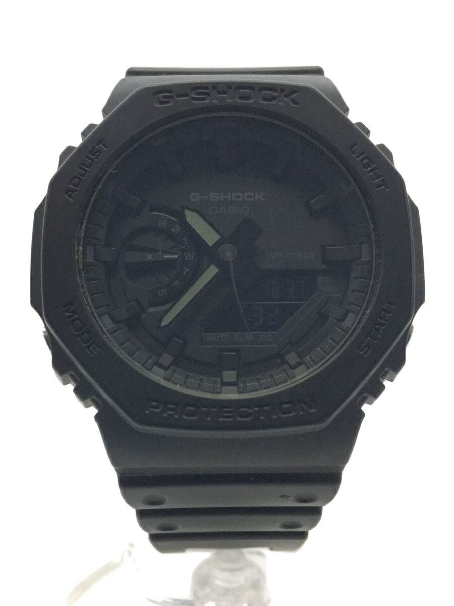 【中古】CASIO◆クォーツ腕時計・G-SHOCK/デジアナ/BLK/BLK【服飾雑貨他】