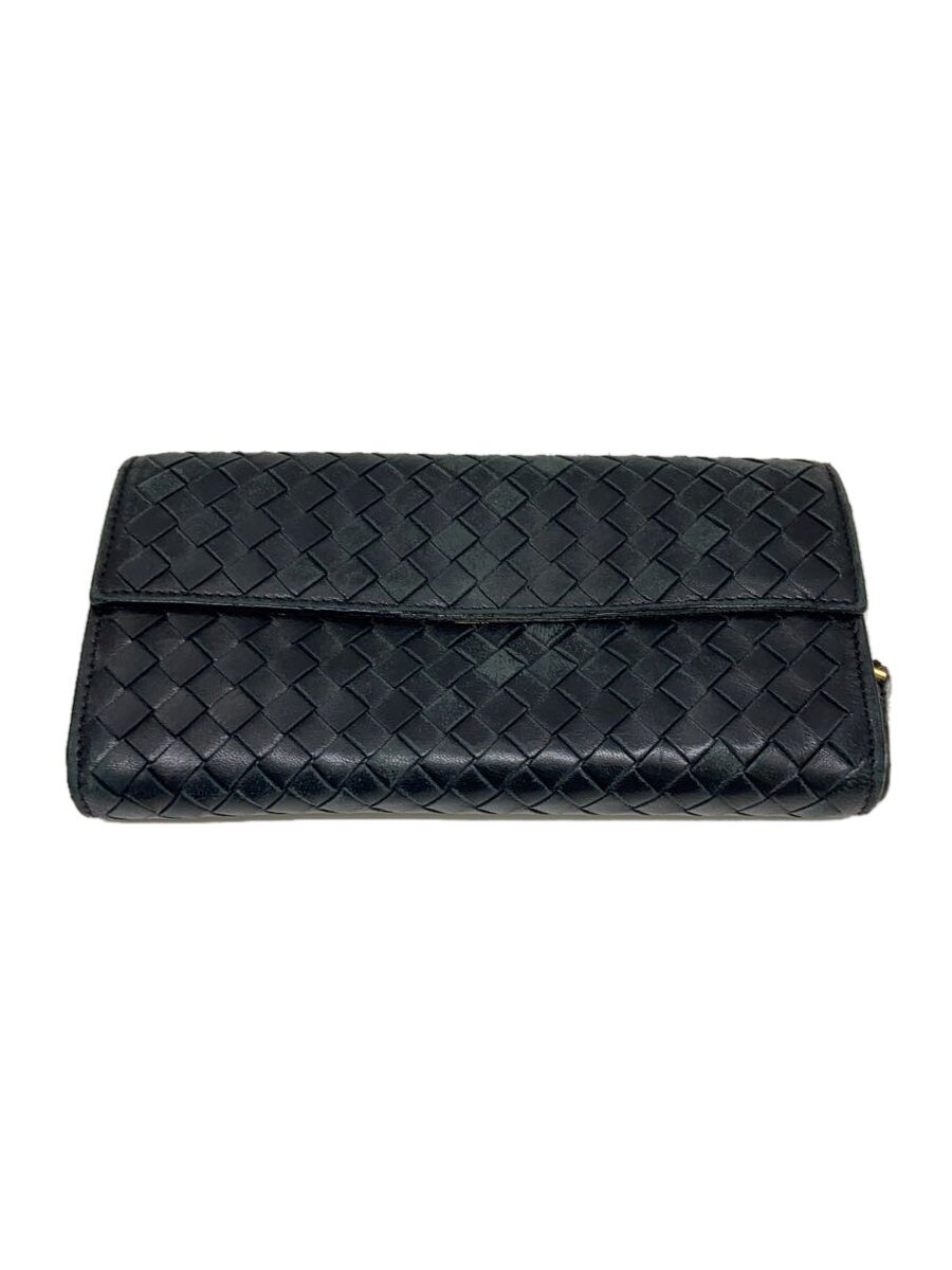 【中古】BOTTEGA VENETA◆長財布/レザー/BLK/メンズ/150509 V0013 1000【服飾雑貨他】