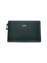【中古】BURBERRY◆セカンドバッグ/レザー/GRN/無地/KM 5047 78//【バッグ】