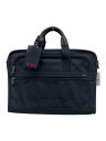 【中古】TUMI◆ブリーフケース/キャンバス/BLK/無地【バッグ】