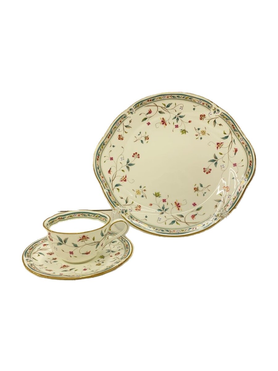 【中古】Noritake◆カップ&ソーサー＆大皿/5点セット/WHT/4409【キッチン用品】