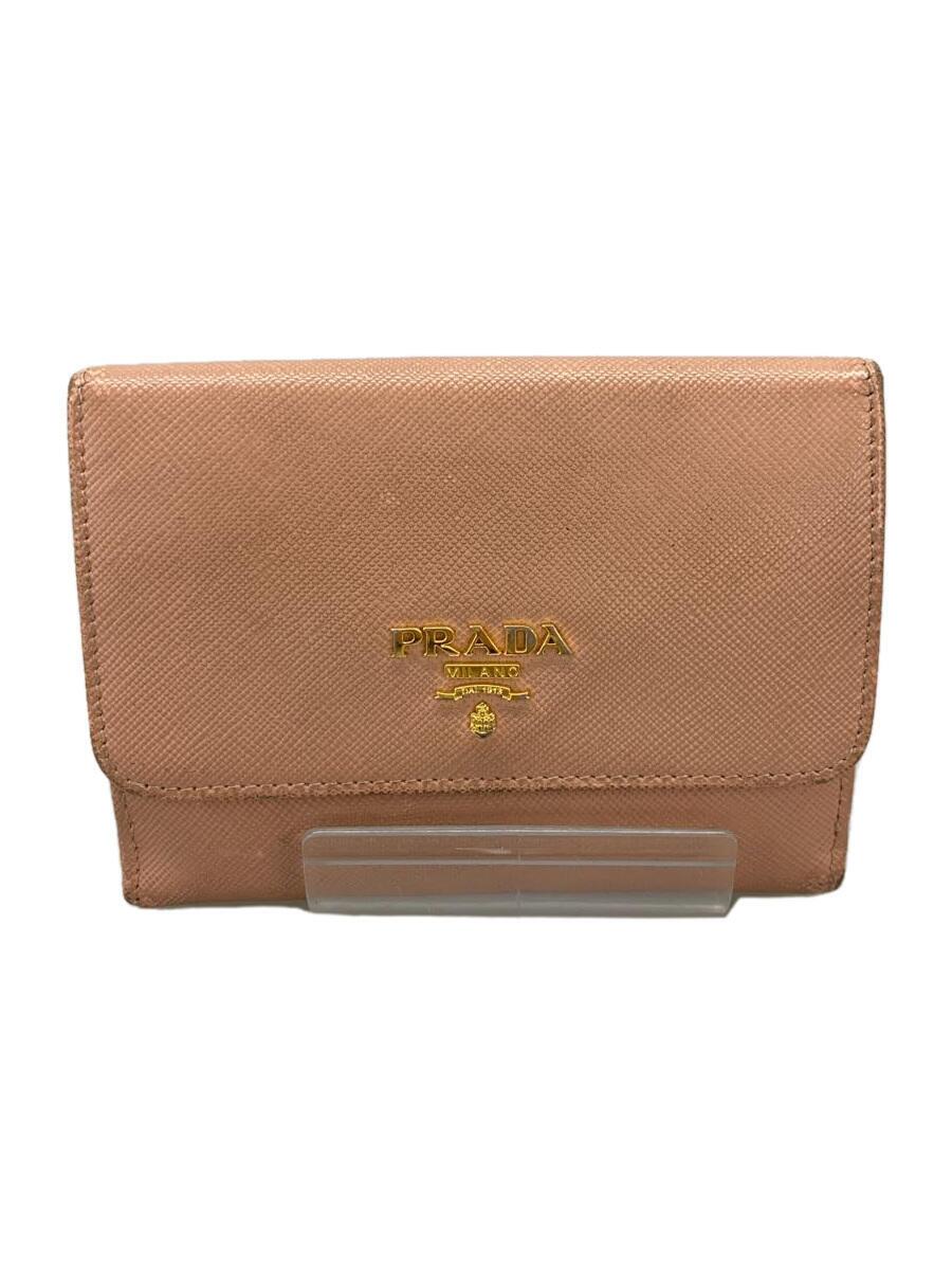 【中古】PRADA◆2つ折り財布/--/PNK/レディース【服飾雑貨他】