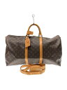 【中古】LOUIS VUITTON◆M41414/キーポル・バンドリエール55/ボストンバッグ/モノグラム・キャンパス/PVC/BRW【バッグ】