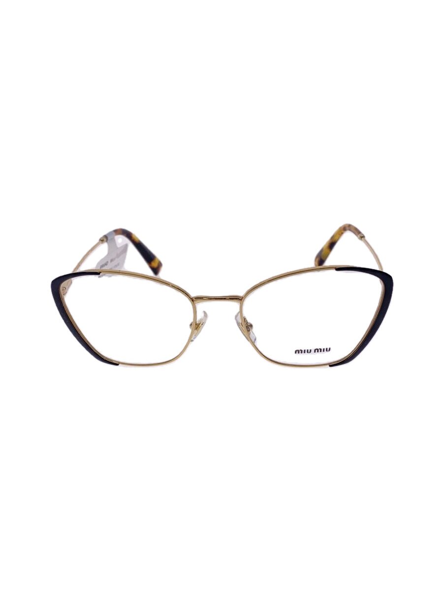 【中古】MIU MIU◆メガネ/GLD/レディー