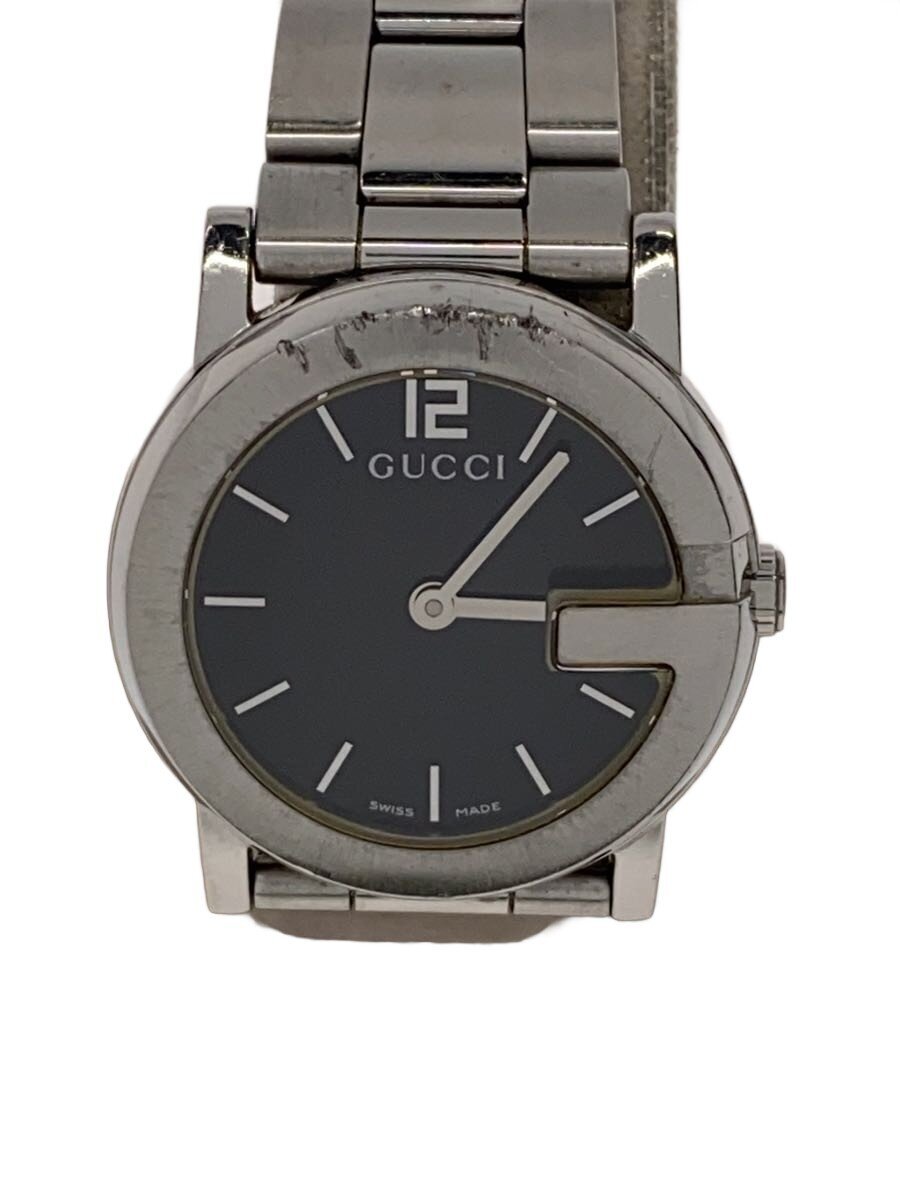 【中古】GUCCI◆クォーツ腕時計/--/101L/Gラウンド/黒/【服飾雑貨他】