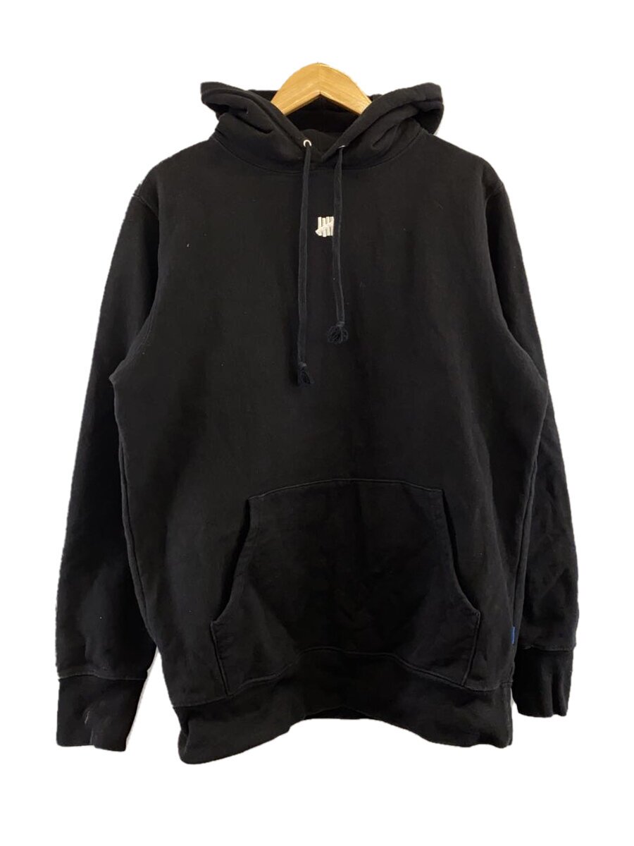 UNDEFEATED◆ICON PULLOVER HOOD/20AW/パーカー/M/コットン/BLK/202077009003
