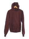【中古】Champion◆パーカー/L/ポリエステル/BRD/無地/S700【レディースウェア】