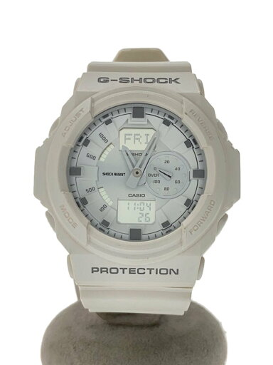 【中古】CASIO◆クォーツ腕時計・G-SHOCK/デジアナ/ラバー/WHT/WHT/SS【服飾雑貨他】 【中古】CASIO◆クォーツ腕時計・G-SHOCK/デジアナ/ラバー/WHT/WHT/SS【服飾雑貨他】