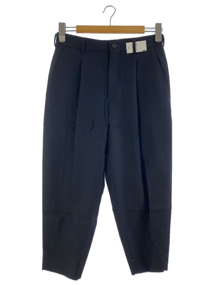 【中古】COMME des GARCONS HOMME DEUX◆スラックスパンツ/XS/ウール/BLK/総柄/DN-P025//【メンズウェア】