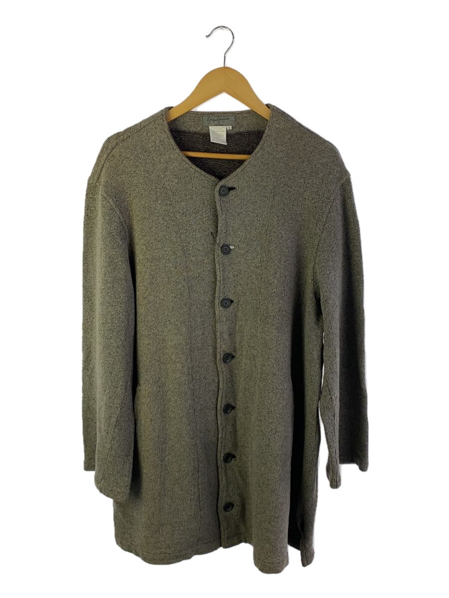 【中古】yohji yamamoto POUR HOMME◆D/鹿鳴館/ジャケット/S/コットン/GRY/無地/HE-T56-024//【メンズウェア】