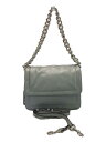 【中古】MARC JACOBS◆チェーンショルダーバッグ/レザー/GRY【バッグ】