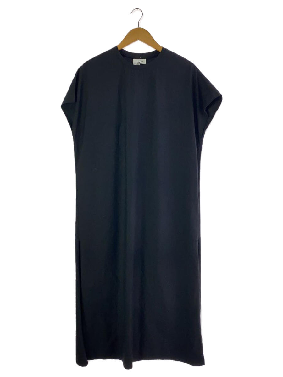 【中古】THE RERACS◆半袖ワンピース/38/コットン/BLK/22SS-RECS-352L【レディースウェア】