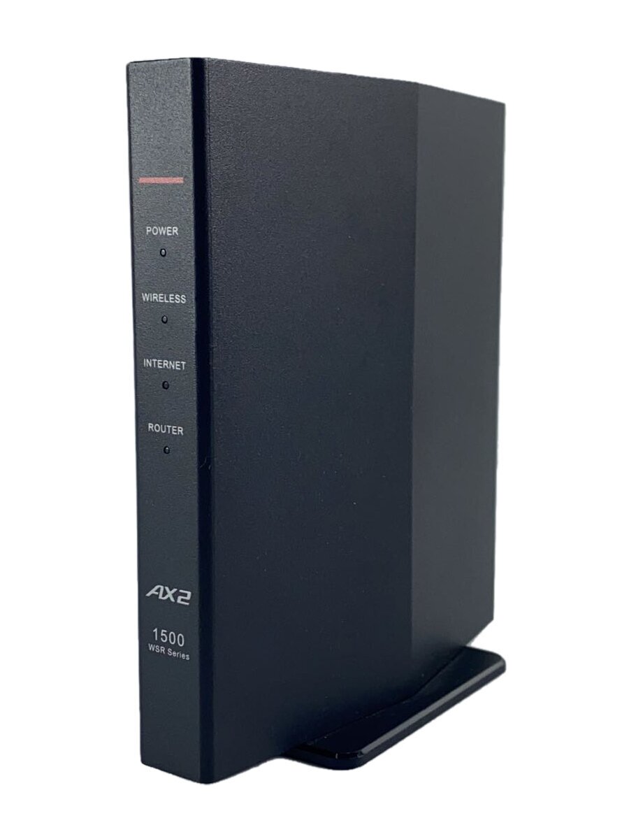 【中古】BUFFALO◆無線LANルーター(Wi-Fiルーター) WSR-1500AX2S-BK【パソコン】