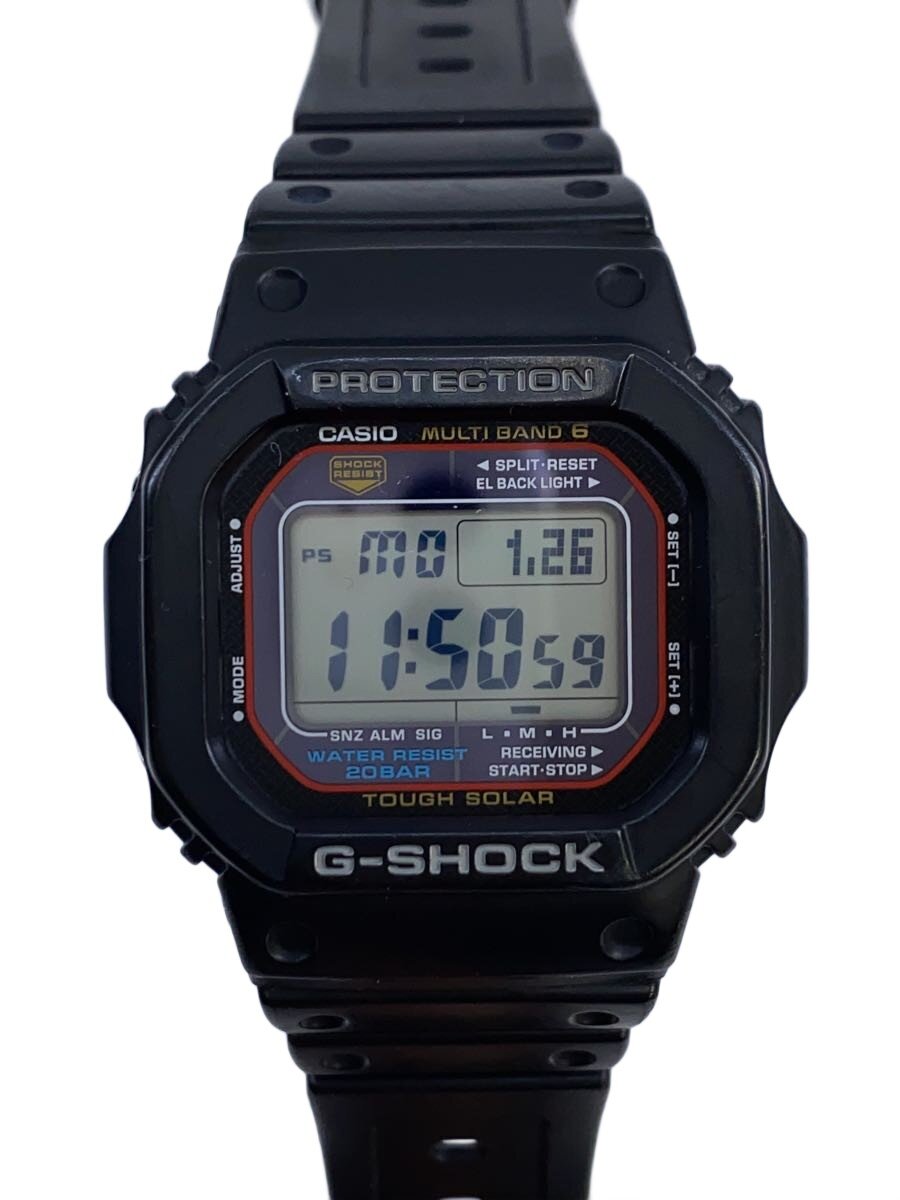 【中古】CASIO◆ソーラー腕時計・G-SHOCK/デジタル/BLK【服飾雑貨他】