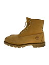 【中古】Timberland◆ティンバーランド/ハイカットスニーカー/UK9.5/キャメル/レザー/10066【シューズ】