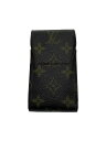 【中古】LOUIS VUITTON◆エテュイ・シガレット_モノグラム・キャンバス_BRW/PVC/BRW/メンズ【服飾雑貨他】
