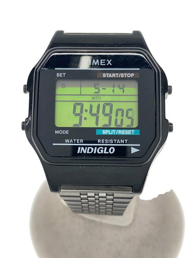 【中古】TIMEX◆クォーツ腕時計/デジタル/ステンレス/BLK/ブラック/TW2V22500//【服飾雑貨他】 【中古】TIMEX◆クォーツ腕時計/デジタル/ステンレス/BLK/ブラック/TW2V22500//【服飾雑貨他】