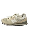 【中古】NEW BALANCE◆シューズ/26.5cm/クリーム/スウェード/ML574EGW【シューズ】