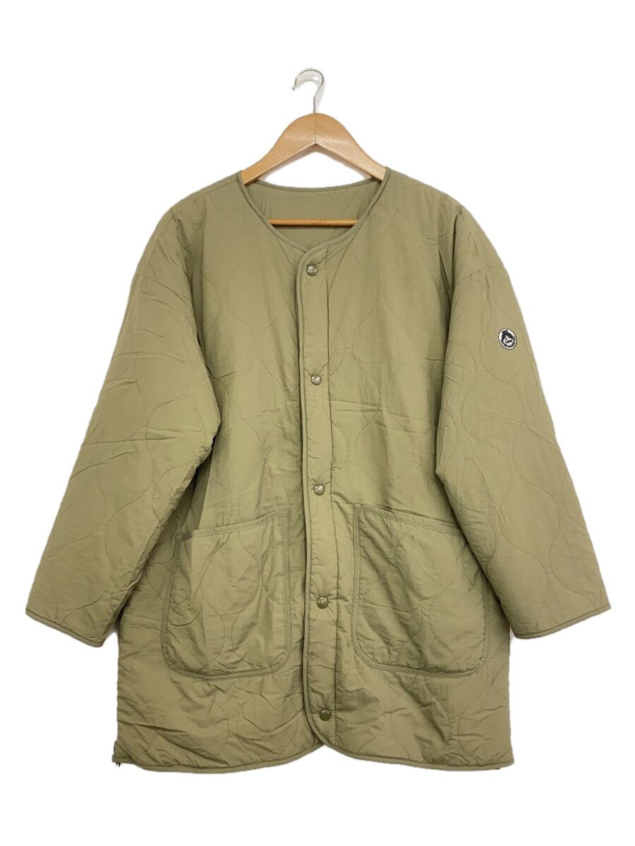 【中古】GERRY◆リバーシブル/キルティングコート/FREE/ナイロン/KHK/無地/GAL-20060-B/レディース【メンズウェア】