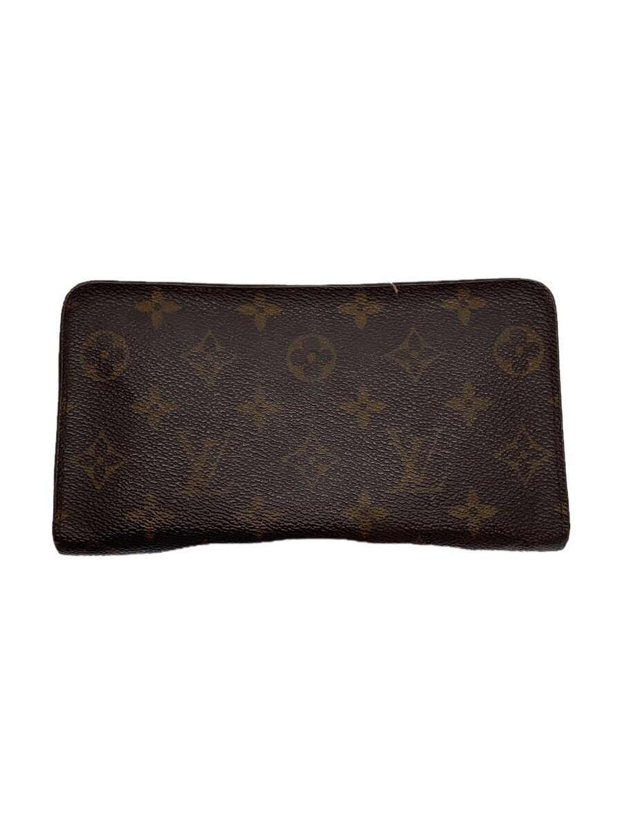 Clothing Accessories (Caps, Ties, Belts) - 【中古】LOUIS VUITTON◆ポルト・モネ・ジップ_モノグラム・キャンバス_BRW/PVC/BRW/レディース【服飾雑貨他】
