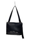 【中古】VERSACE◆ショルダーバッグ/レザー/BLK【バッグ】