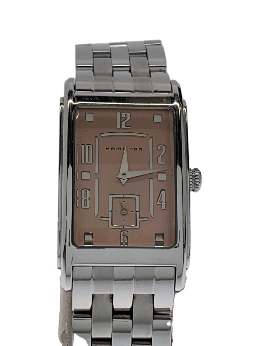 Lorna - 【中古】HAMILTON◆クォーツ腕時計/アナログ/--/BEG/SLV/H114110/アードモア【服飾雑貨他】