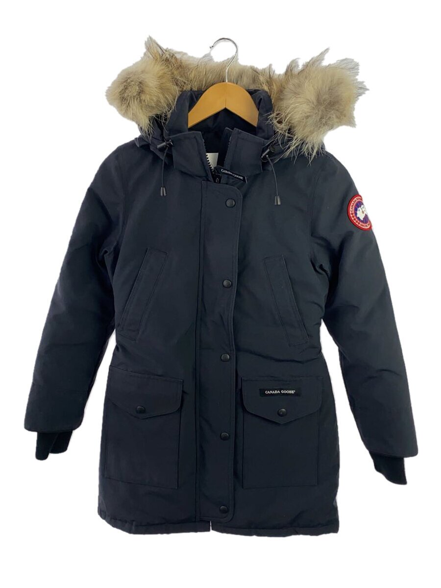 【中古】CANADA GOOSE◆TRILLIUM PARKA FF WOMEN/ダウンジャケット/XS/ポリエステル/BLK/6660LA【レディースウェア】