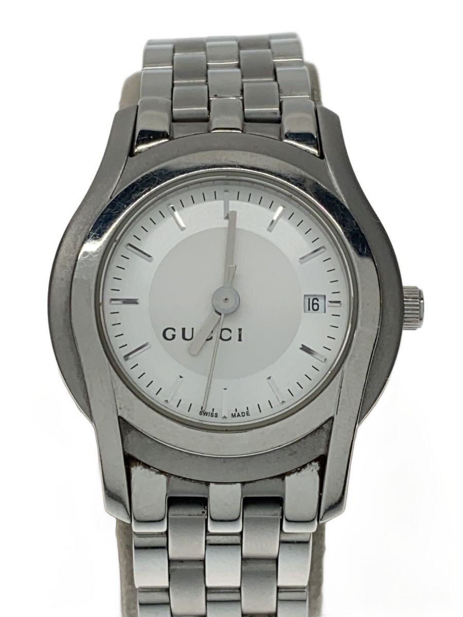 【中古】GUCCI◆Gクラス/クォーツ腕時計/アナログ/ステンレス/SLV/SLV/SS/YA055212/小傷有【服飾雑貨他】