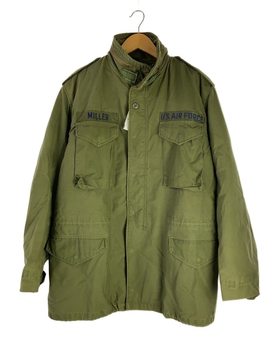 【中古】US.ARMY◆80s/ミリタリージャケット/M/コットン/カーキ/M65/ライナー付/ユーエスアーミー【メンズウェア】