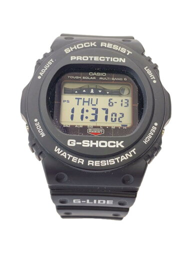【中古】CASIO◆ソーラー腕時計・G-SHOCK/デジタル/ラバー/BLK/BLK/SS【服飾雑貨他】 【中古】CASIO◆ソーラー腕時計・G-SHOCK/デジタル/ラバー/BLK/BLK/SS【服飾雑貨他】