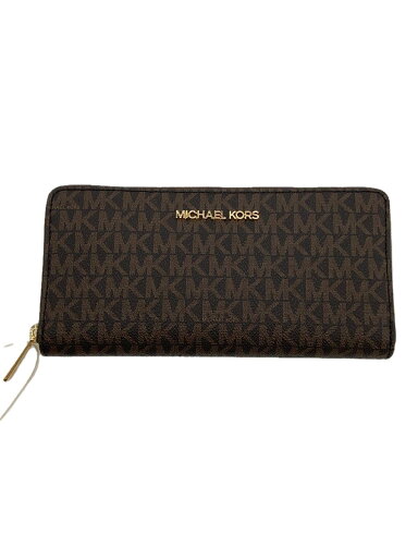 【中古】MICHAEL KORS◆長財布/--/BRW/総柄/レディース【服飾雑貨他】 【中古】MICHAEL KORS◆長財布/--/BRW/総柄/レディース【服飾雑貨他】
