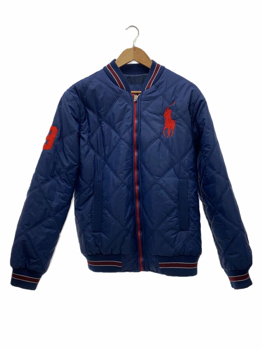 【中古】POLO RALPH LAUREN◆キルティングジャケット/L/コットン/NVY【メンズウェア】