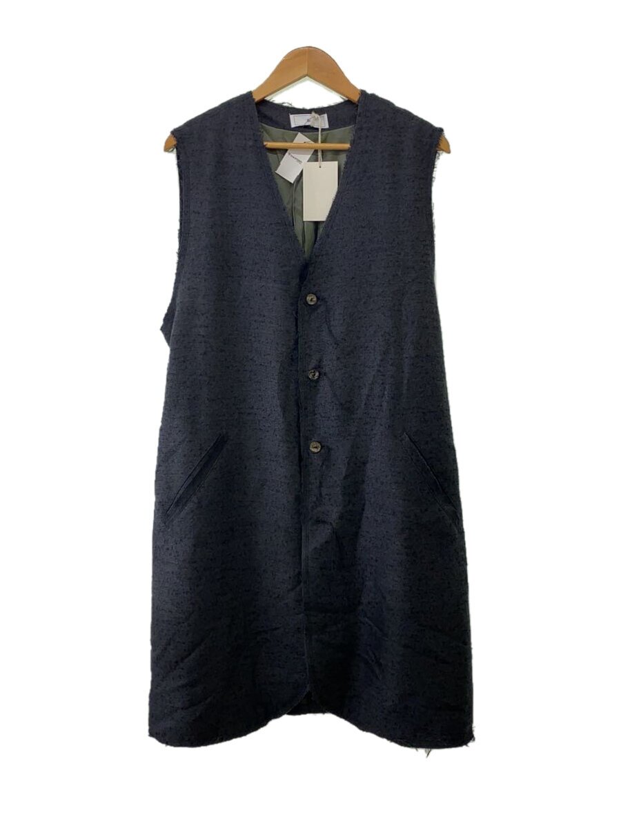 【中古】Urig◆SCHADEN LONG VEST/ベスト/2/レーヨン/ブラック/総柄/UM-VENS06RN【メンズウェア】