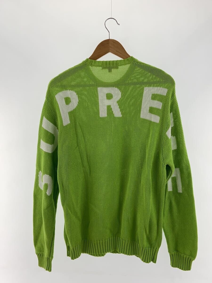【中古】Supreme◆20ss/back logo sweater/M/コットン/GRN【メンズウェア】