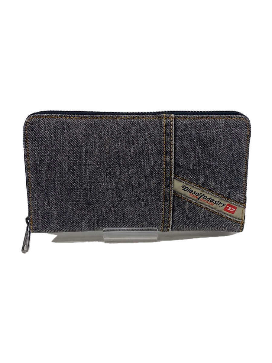 【中古】DIESEL◆長財布/--/GRY/メンズ【服飾雑貨他】