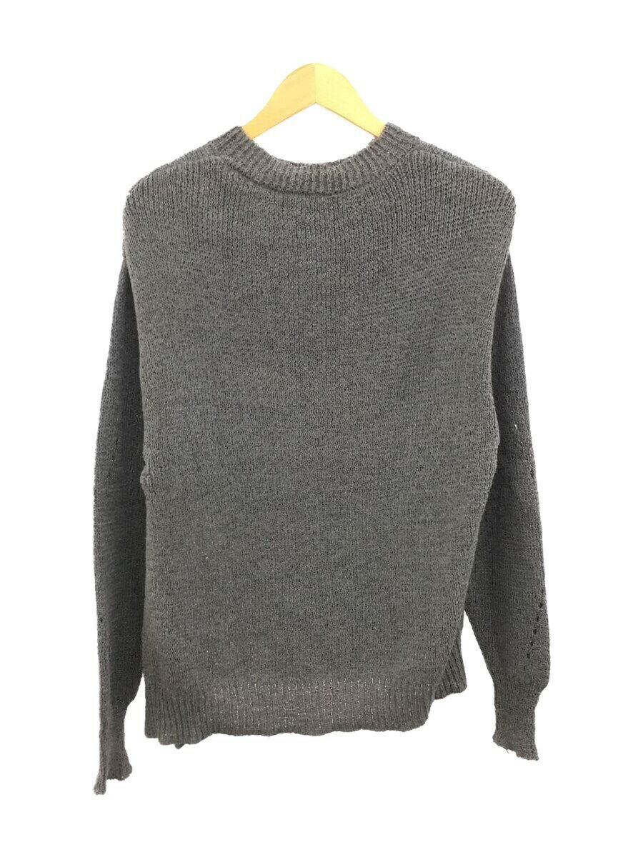 【中古】soduk◆セーター(厚手)/--/ポリエステル/GRY/無地/soduk kudos double layered sl【レディースウェア】