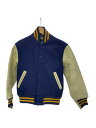 【中古】GOLDEN BEAR◆スタジャン/XS/--/ネイビー/USA製/状態考慮【メンズウェア】(4)