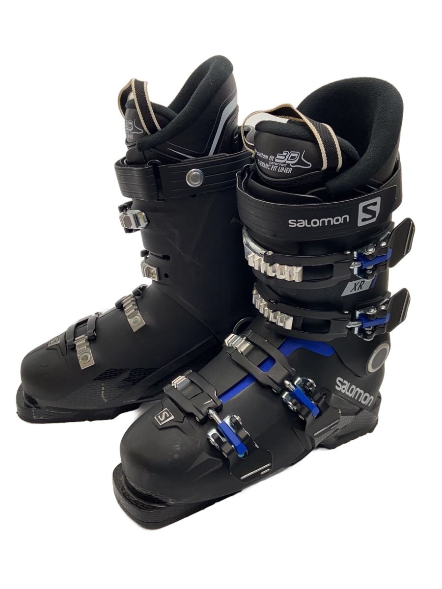 【中古】salomon◆20-21 スキーブーツ/25cm/BLK/BLU/[S/PRO 100]/傷・使用感有【スポーツ】