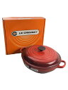 【中古】LE CREUSET◆鍋/サイズ:26cm/RED【キッチン用品】