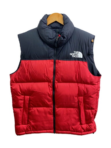 【中古】THE NORTH FACE◆NUPTSE VEST_ヌプシベスト/XL/ナイロン/RED【メンズウェア】 【中古】THE NORTH FACE◆NUPTSE VEST_ヌプシベスト/XL/ナイロン/RED【メンズウェア】