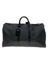 【中古】LOUIS VUITTON◆キーポル・バンドリエール55_ダミエ・グラフィット_BLK/PVC/BLK【バッグ】