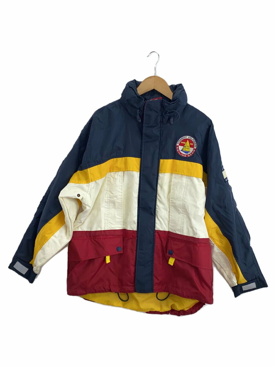 【中古】TOMMY HILFIGER◆90S/セーリングジャケット/M/ナイロン/マルチカラー/84460355【メンズウェア】