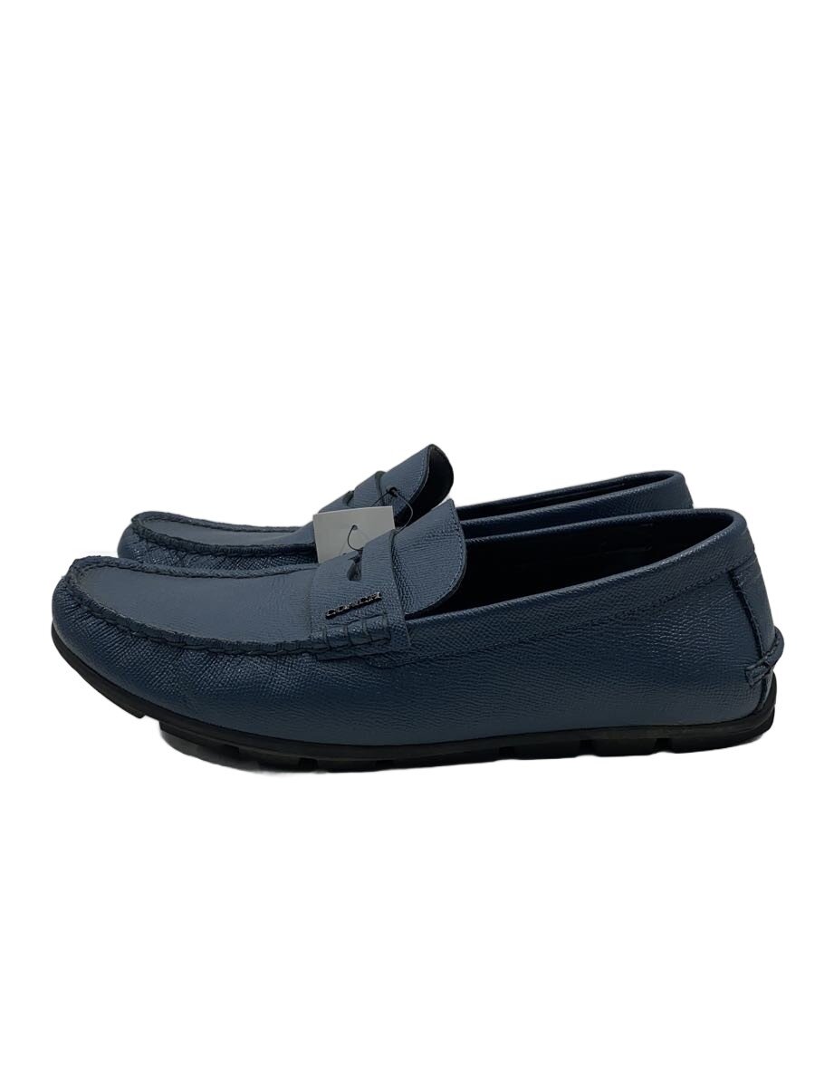 【中古】COACH◆ローファー/26cm/BLU/FG2386【シューズ】