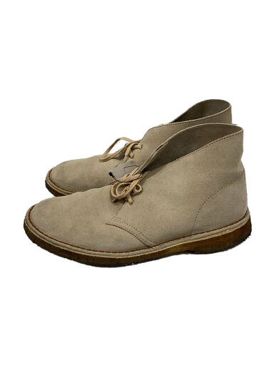 【中古】Clarks◆ブーツ/US8.5/BEG/スウェード/500679【シューズ】 【中古】Clarks◆ブーツ/US8.5/BEG/スウェード/500679【シューズ】
