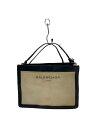 【中古】BALENCIAGA◆ショルダーバッグ/キャンバス/IVO/全体的に変色汚れあり/ショルダー紐劣化あり【バッグ】(4)