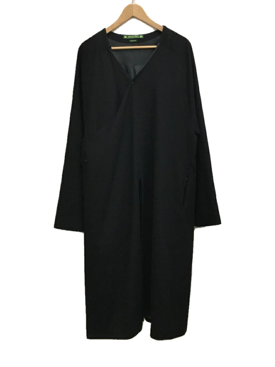 【中古】Sasquatchfabrix.◆コート/L/ウール/BLK/無地/17AW-JKL-004【メンズウェア】