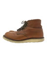 【中古】RED WING◆6ROUND/ブーツ/US7/BRW/9871【シューズ】