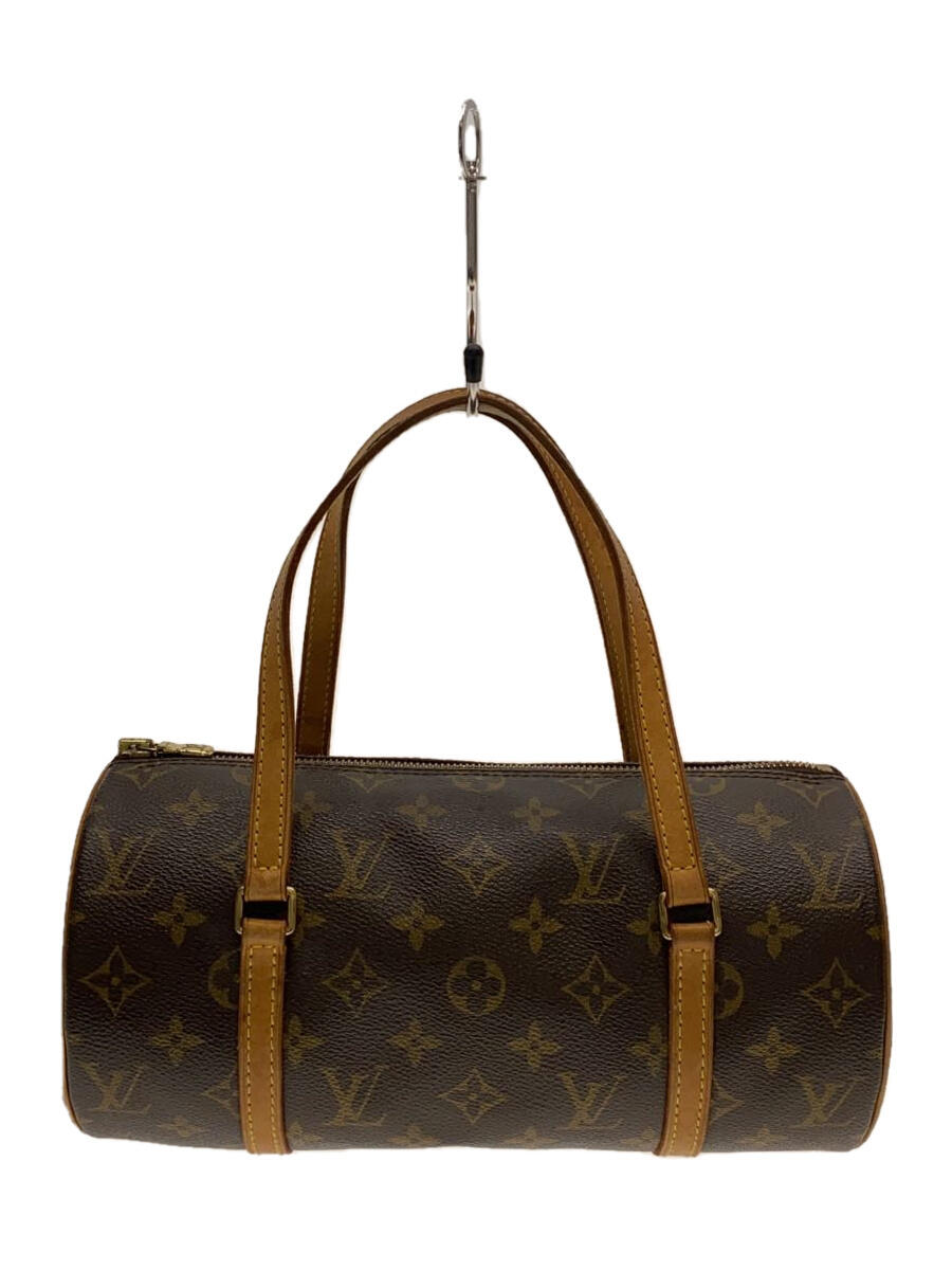 【中古】LOUIS VUITTON◆パピヨン26_モノグラム・キャンバス_BRW/PVC/BRW/ブラウン//【バッグ】